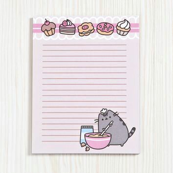 Cats Baking Diary, Pusheen Cat Stickers Printable, Pusheen Stationery, Pusheen Notebook, Pusheen Merchandise, Pusheen Plush, Memo Pad Design, Cat Notebook, Pusheen Cat