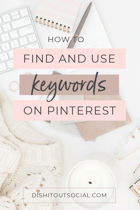 How To Use Keywords on Pinterest For More Traffic - Dish It Out Social Crochet Organization, Project Mapping, Keywords On Pinterest, Crafting Business, Learn Pinterest, Money Makers, Pinterest Keywords, Pinterest Seo, Pinterest Traffic