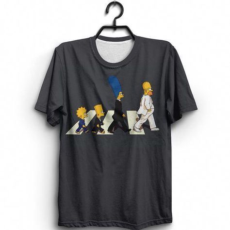 Simpsons Shirt, Simpsons T Shirt, Creative Clothes, Tshirt Design Inspiration, Shirt Design Inspiration, Abbey Road, Tour T Shirts, Casual T Shirt, One By One