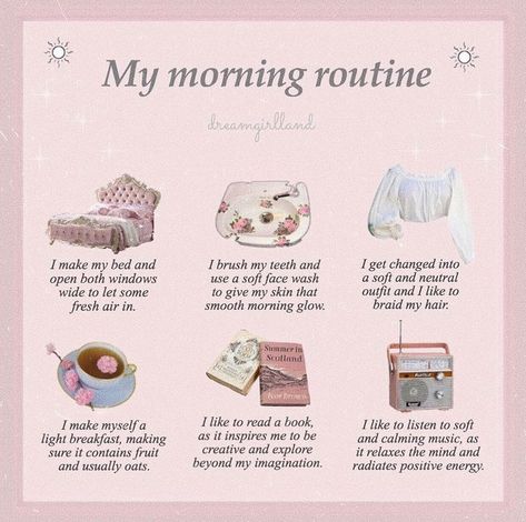 Morning routine ideas | Dreamy aesthetic | Motivation | Hello sunshine | Aesthetic Morning Routine, Aesthetic Routine, Aesthetic Morning, Etiquette And Manners, Brush My Teeth, Calming Music, Vie Motivation, Get My Life Together, Glow Up Tips