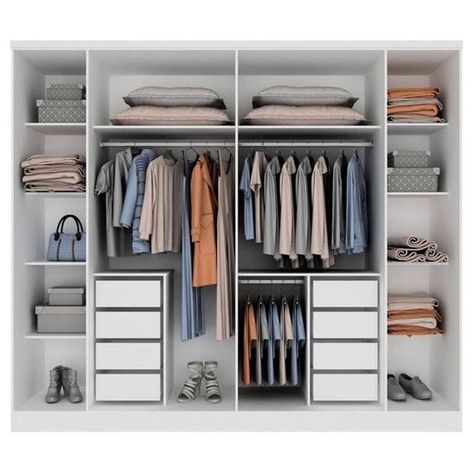 Walking In Closet, Master Luxury Bedroom, Wardrobe Interior Layout, Small Wardrobe Organisation, Clothes Closet Design, Wardrobe Internal Design, Closet Design Plans, Wooden Wardrobe Design, Dressing Design