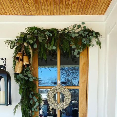 Curtains over front door