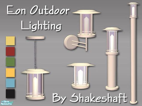 Sims 4 Cc Outside Lights, Sims 4 Outdoor Lights Cc, Sims 4 Outdoor Lights, Sims 4 Cc Outside Decor, Patio Lamp, Celing Light, Tropical Patio, Victorian Porch, Apartment Items