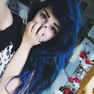 Colourful Hair (@colourful_hairr) • Instagram photos and videos Blue On Dark Hair, Navy Blue Hair Dye, Manic Panic Shocking Blue, Dyed Hair Blue, Shocking Blue, Emo Scene Hair, Dark Blue Hair, Boring Hair, Emo Hair