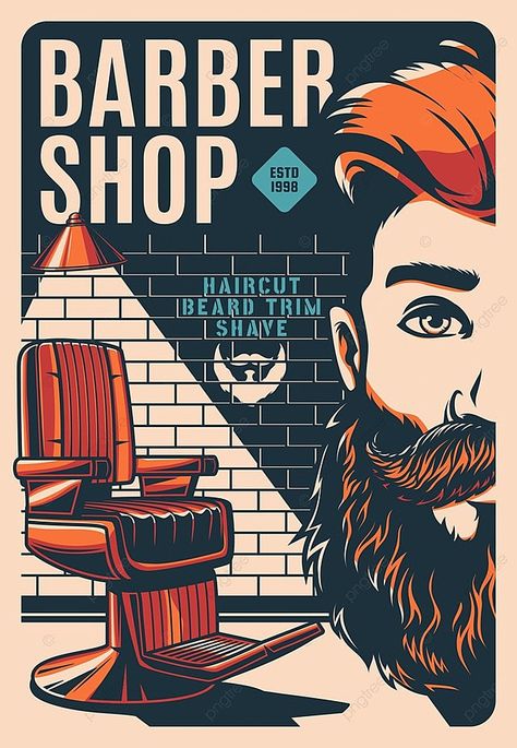 Barber Shop Poster Design, Barber Shop Poster, Logo Barbershop, Mustache Template, Barbershop Poster, Barber Poster, Barber Shop Vintage, Holiday Poster Design, Shave Razor