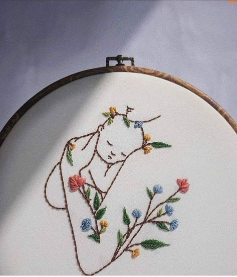 Embroidery Illustration, Embroidery Hoop Art Diy, Embroidery Stitches Beginner, Simple Hand Embroidery Patterns, Embroidery Lessons, Diy Embroidery Designs, Hand Embroidery Videos, Diy Embroidery Patterns, Basic Embroidery Stitches