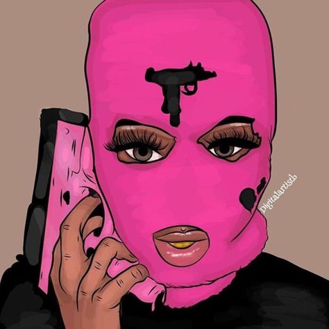 Dope Girl Art, Trap Art, Trill Art, Dope Cartoons, Girl Gang Aesthetic, Gangster Girl, Pop Art Drawing, Bad Girl Wallpaper, Canvas Drawings