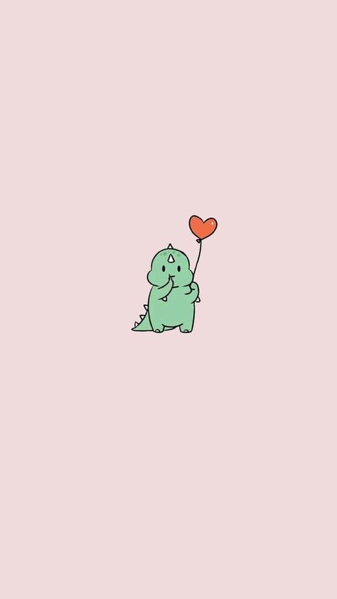 Funny Lockscreen, Wallpaper Iphone Boho, Dinosaur Wallpaper, Dinosaur Images, A Level Art Sketchbook, Cute Bunny Cartoon, Cute Simple Wallpapers, Cute Doodle Art, Iphone Wallpaper Girly