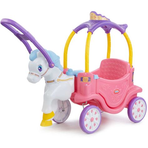 Little Tikes Princess Horse and Carriage | BIG W Princess Horse, Princess Carriage, Kids Ride On Toys, Horse Carriage, Little Tikes, Magical Unicorn, Ride On Toys, Kids Ride On