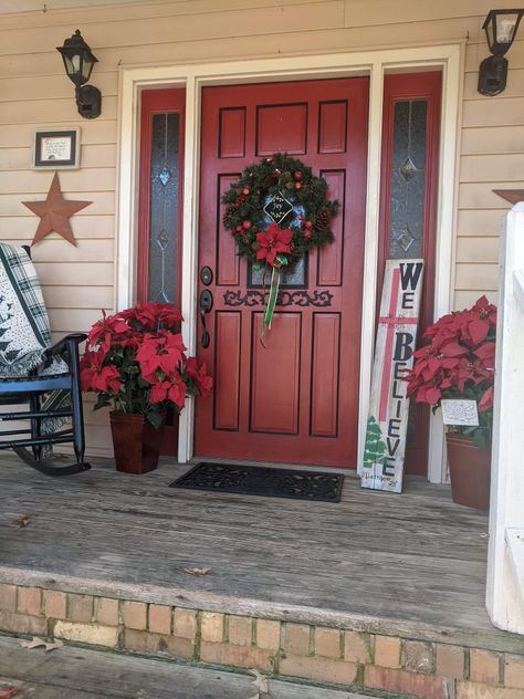 DIY porch leaner made by Connie Daniels Diy Porch, He Is Risen, Garage Doors, Porch, Outdoor Decor, Home Decor, Home Décor