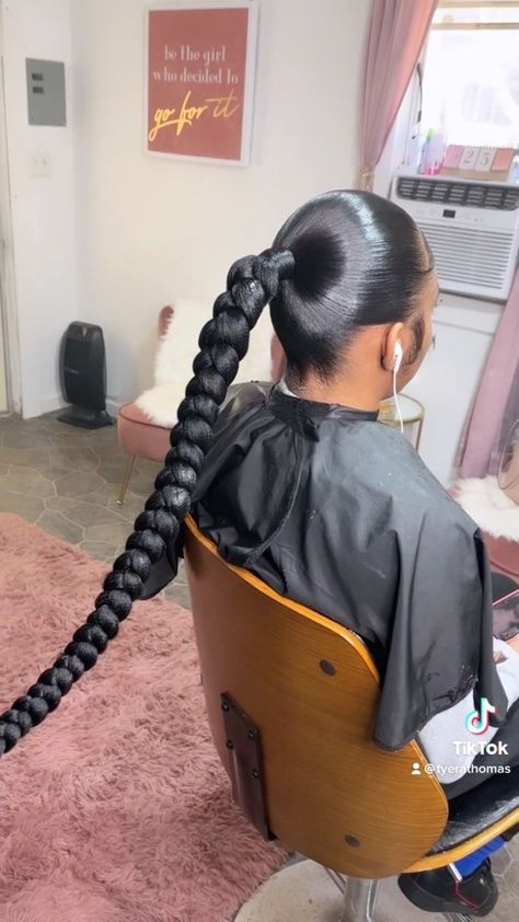 Extended Braided Ponytail, Extended Ponytail, Ponytail Braid, High Ponytail Hairstyles, Weave Ponytail Hairstyles, Sleek Ponytail Hairstyles, Weave Ponytail, Black Ponytail Hairstyles, Hairstyle Inspo