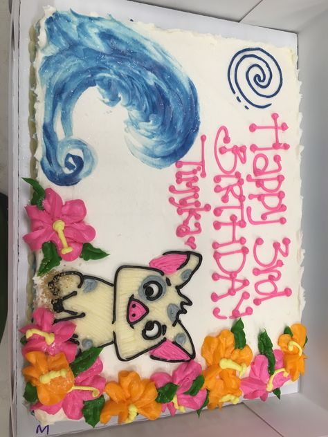 Moana Sheet Cake Ideas, Moana Sheet Cake, Moana Wave, Sheet Cake Ideas, Moana Cupcake, Birthday Sheet Cake, Movie Cake, Moana Cake, Bump Ahead