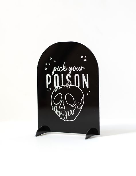 Pick Your Poison Sign, Poison Sign, Pick Your Poison, Coffee Bar Signs, Halloween Coffee, Coffee Signs, Dream Room Inspiration, Dream Room, Coffee Bar