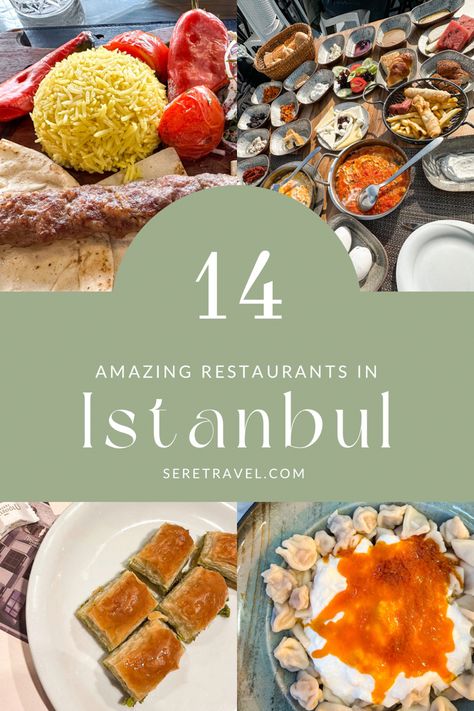 Find the most delicious food in Istanbul Turkish Street Food, Tuscan Food, Europe Food, Turkish Restaurant, Turkish Breakfast, Food Spot, Travel Spots, Food Places, Turkey Travel