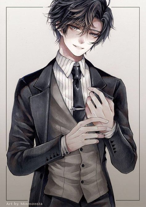 Anime Butler Oc, Jumin X Mc, Jumin Han Mystic Messenger, Conceptual Artwork, Oc Manga, Jumin Han, Vampire Boy, Boy Anime, Boys Life