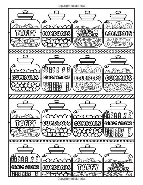 http://Amazon.com: Candy World Coloring Book: 24 Totally Sweet Coloring Pages (9781523869411): Dani Kates: Books Candy World, A Coloring Page, Food Coloring Pages, Mini Brands, Adult Colouring Pages, Free Adult Coloring Pages, Adult Coloring Book Pages, Coloring Pages To Print, Coloring Book Art