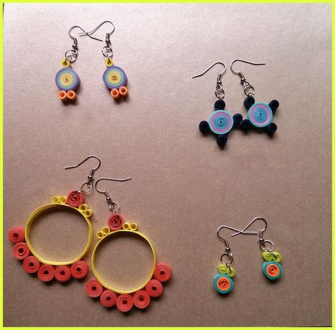 Make. Wear. Flaunt. Quilling Earrings Jhumkas, Diy Quilling Earrings, Quilled Roses, Quilling Jewellery, Paper Quilling Earrings, Neli Quilling, Quilled Earrings, Paper Quilling For Beginners, Diy Earrings Easy