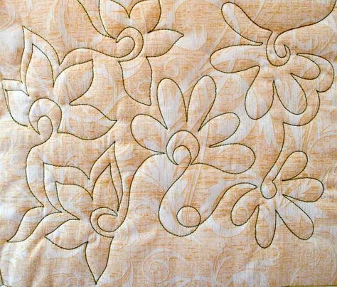 Free Motion Quilting Fun with Flowers – QUILTsocial Easy Quilting Design, Quilting Stitch Patterns, History Of Quilting, Long Arm Quilting Patterns, Free Motion Pattern, Modern Quilting Designs, Free Motion Designs, Free Motion Quilting Patterns, Freemotion Quilting