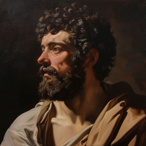 Marcus Aurelius, baroque oil painting style, by Caravaggio and Titian and Peter Paul Rubens, chiaroscuro lighting, detailed brushwork, elegant , classical composition, classical art gallery setting, soft natural light Baroque Oil Painting, Marcus Aurelius Painting, Titian Paintings, Chiaroscuro Lighting, Caravaggio Paintings, Art Vibe, Master Studies, Body Muscles, Master Paintings