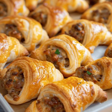 My Italain friend made this for a dinner party and I was NOT leaving her house without the recipe! I've made it twice since then and I swear I could eat it every single day. So good with hot sauce Sausage Cream Cheese Crescent Rolls, Sausage Cream Cheese Crescents, Sausage Cream Cheese, Saturday Ideas, Food Suggestions, Cream Cheese Crescent Rolls, Crescent Recipes, Cozy Weekend, Sausage Bake