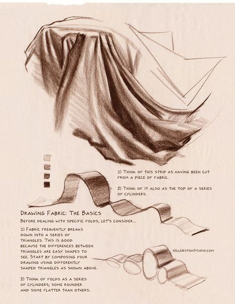 Will Weston, Drapery Drawing, Costume Drawing, Fabric Drawing, Texture Drawing, Anatomy Sketches, Still Life Drawing, Digital Painting Tutorials, Anatomy Drawing