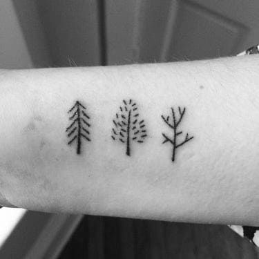 Olive Tree Tattoo, Olive Tree Tattoos, Oak Tree Tattoo, Stick Tattoo, Stick Poke Tattoo, Tiny Tattoos For Women, Tattoo Tree, Stick N Poke, Handpoke Tattoo