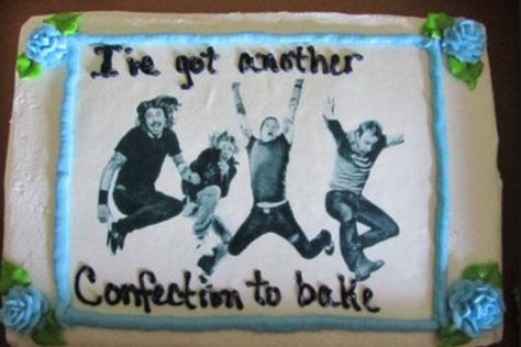 Lol Foo Fighters Cake, Cake Messages, Birthday Cake Messages, Drinking Memes, My Birthday Cake, Great British Bake Off, Smosh, Happy Birthday Cakes, Foo Fighters