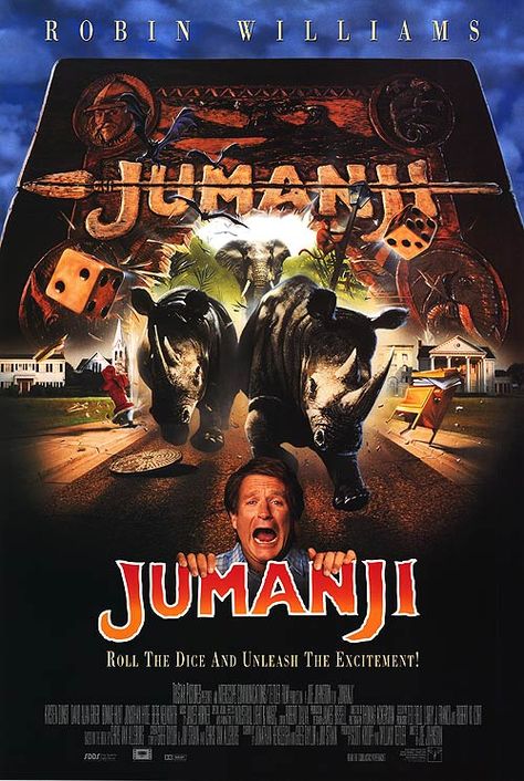 Robin Williams Jumanji, Jumanji 1995, Bonnie Hunt, Jumanji Movie, Bonnie Hunter, Kids' Movies, Kirsten Dunst, Robin Williams, My Favorite Movies