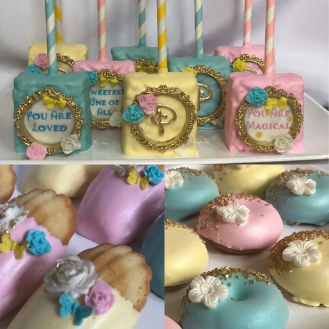 Princess Treats, Garden Princess, Princess Theme Party, Rice Krispy, Flower Theme, Princess Theme, Rice Krispie, Chocolate Covered Oreos, Cake Creations