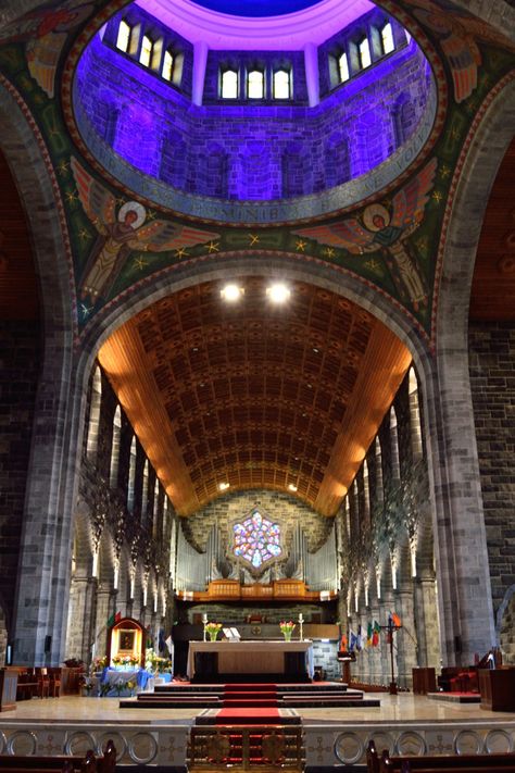 Shot of the interior and altar of Galway Cathedral, Ireland. Galway Cathedral, Day Trips From Dublin, Ireland Trip, Cliffs Of Moher, The Best Day, Galway, Ireland Travel, Hidden Gem, Belfast