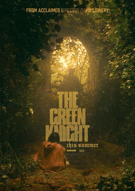 The Green Knight Poster, Movie Posters Aesthetic, Fall Movies, Green Movie, The Green Knight, Movie Tattoo, Poster Project, Green Knight, Film Poster Design