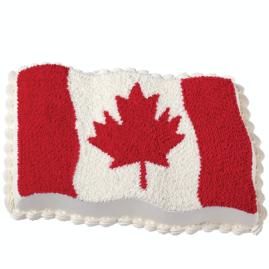 Canada Day Flag Cake Flag Cake Ideas, Canadian Flag Cake, Homemade Cake Decorating Ideas, Canada Day Flag, Simple Cake Decorating Ideas, Simple Cake Decorating, Cake Decorating Ideas For Beginners, Happy Birthday Canada, Canada Day Party