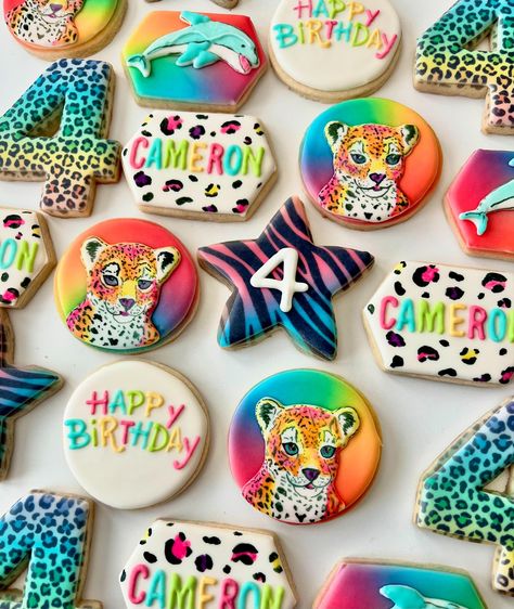 Oh how my inner elementary school self loved this set 😍 back in the day I loved going shopping for school supplies because it meant getting new Lisa Frank stuff and I was obsessed! #birthdaycookies #customcookies #royalicingcookies #lisafrankcookies Lisa Frank Cookies Decorated, Lisa Frank Cookies, Going Shopping, Cookies Decorated, Lisa Frank, Birthday Cookies, Royal Icing Cookies, Custom Cookies, Back In The Day