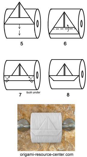 Toilet Paper Origami, Toilet Paper Art, Origami Boat, Toilet Paper Crafts, Folding Origami, Paper Origami, Boat Stuff, Paper Boat, Napkin Folding