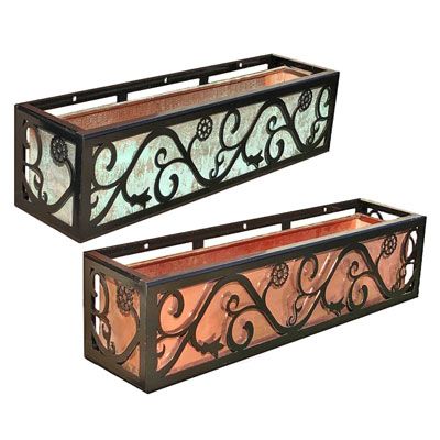 Iron Window Boxes, Wrought Iron Window Boxes, Metal Window Boxes, Wall Garden Indoor, Wood Window Boxes, Window Baskets, Wrought Iron Window, Wrought Iron Wine Rack, Savannah Style