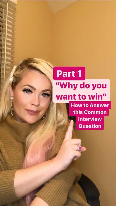 iam_breanneewing on Instagram: Why do you want to win??? 👑 For the love of all that is good and true...STOP answering with the “usual 3.” -help others build confidence… Pageant Interview, Common Interview Questions, Basketball Photos, Interview Tips, Build Confidence, Interview Questions, Confidence Building, Helping Others, To Win