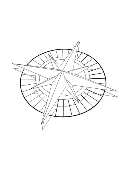 Compass Tattoo Stencil, Compass Outline, Tatto Clock, Compas Tattoo, Atrapasueños Tattoo, Nautical Compass Tattoo, Compass And Map Tattoo, Compass Drawing, Compass Rose Tattoo