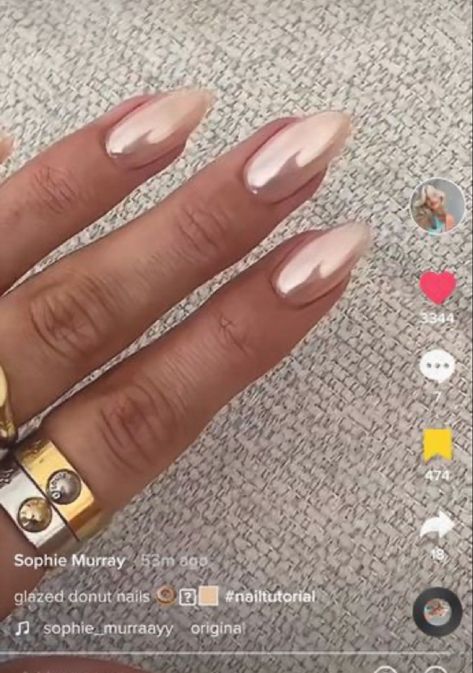 Recruitment Nails, Iconic Nails, Manicured Nails, Pink Chrome Nails, Nail Goals, Pink Chrome, Feminine Care, Vibrant Nails, Awesome Nails