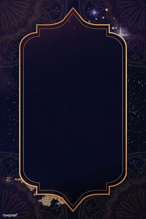 Gold frame on Diwali pattern background vector, 4k iphone and mobile phone wallpaper | premium image by rawpixel.com / Aum Diwali Pattern, Indian Frame, Diwali Background, Handy Wallpaper, Ramadan Background, India Design, Festival Background, Gold Mandala, Black Background Wallpaper