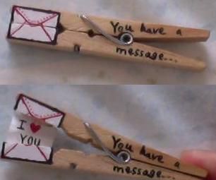 Clothespin Valentine Message Valentines Bricolage, 카드 디자인, Diy Valentines Gifts, Crafty Craft, Say I Love You, Cute Crafts, Valentines Diy, San Valentino, Kids Crafts