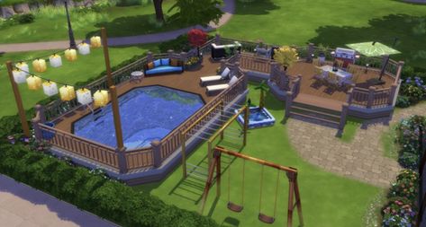 Ideas De Piscina, Homemade Pools, Sims 4 House Plans, Sims 4 House Building, The Sims 4 Packs, Sims 4 Expansions, Sims 4 House Design, Casas The Sims 4, Sims Building