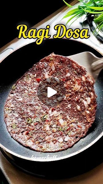 Renuka Salunke on Instagram: "Ragi Dosa 😍
Ingredients 👇 
Ragi Flour - 1 Cup 
Rava / Semolina - 2 tbsp 
Chopped onion 
Carrot 🥕 
Green chilli -2
Ginger crushed - 1 tbsp 
Cumin - 1 tbsp 
Chilli flakes - 1 tbsp 
Til / Sesame seeds - 1 tbsp 
Salt to taste 
Water - 3 to 4 cups 
Coriander leaves 
.
.
.
.
.
For more food updates 
Follow 👣 👉 @homecheff_renu
.
.
.
.
.
.
Like share comments and save for later 🙌
.
.
.
.
.
#ragi #dosa #recipe #reels #food #viral #homecheff_renu #trending #explore 

2321" Red Chatni For Dosa, Indian Lunch Recipes, Rava Dosa Recipe Video, Instant Rava Dosa Recipe, Onion Rava Dosa Recipe, Ragi Dosa, Ragi Recipes, Pesarattu Dosa, Rava Dosa