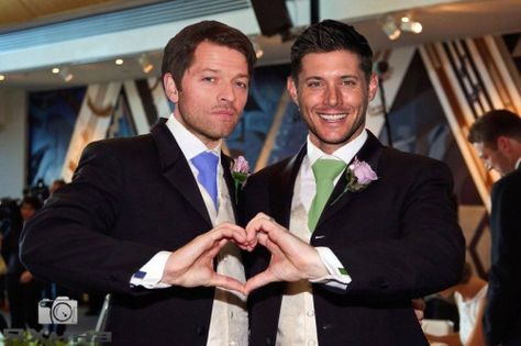 Working With Brands, Jensen And Misha, Marriage Equality, Supernatural Dean, Supernatural Cast, Gay Marriage, Gay Wedding, Misha Collins, Two Men