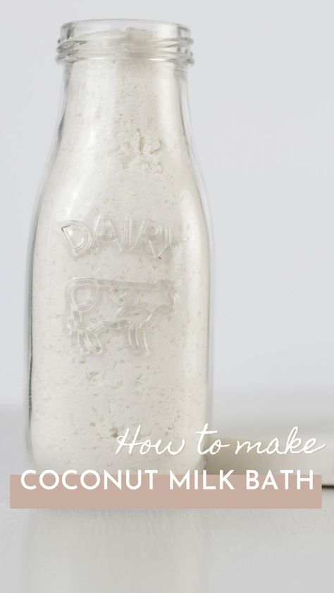 Diy Coconut Milk, Coconut Milk Bath Soak, Milk Bath Recipe, Bath Soak Recipe, Diy Sugar Scrub Recipe, Milk Bath Soak, Make Coconut Milk, Mp Soap, Coconut Milk Bath