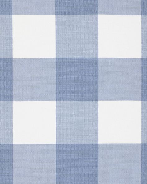 White Cottage Kitchen, Blue And White Cottage, Set Profile, Florida Apartment, Blue White Decor, Serena And Lily, Free Fabric Swatches, Gingham Fabric, White Cottage