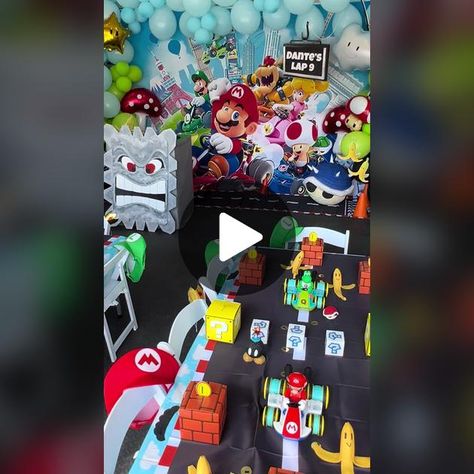 Mario kart birthday TikTok · 𝒵𝒶𝒾𝓇𝓎 Mario Kart Birthday, Birthday Tiktok, Mario Kart, Bday Party, Birthday Parties, Mario, Party Ideas, Party Decorations, Birthday Party