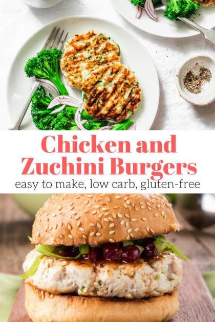 Zucchini Burgers, Zucchini Ricotta, Turkey Zucchini, Chicken And Zucchini, Zucchini Burger, Chicken With Italian Seasoning, Moist Chicken, Slender Kitchen, Chicken Zucchini