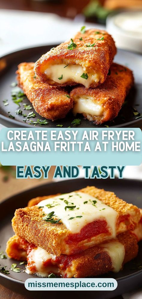 Easy Dinner Airfryer, Airfryer Lasagna, French Door Air Fryer Recipes, Lasagna Fritta Recipe, Air Fryer Lunches, Air Fryer Lasagna, Lasagna Fritta, Healthy Air Fryer Meals, Easy Air Fryer Recipes Healthy