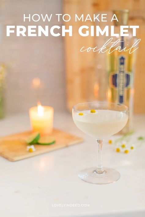 One simple addition elevates a standard Gimlet in this absolutely delightful French Gimlet cocktail recipe. Gin Gimlets are a refreshing cocktail to try, and with the addition of St. Germain the result is a sophisticated and chic twist on the classic. French Gimlet, Gin Gimlet, Gimlet Cocktail, Cocktails To Try, Refreshing Cocktail, Gimlet, Cocktail Recipes Easy, Simple Addition, St Germain