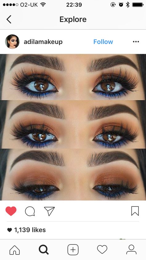 Eye Looks For Navy Blue Dress, Makeup On Navy Blue Dress, Makeup Look With Navy Blue Dress, Makeup For A Navy Dress, Makeup To Go With Navy Dress, Navy Blue Dress Eye Makeup, Makeup Ideas For Navy Dress, Makeup Ideas Navy Blue, Navy Blue Prom Dress Makeup Look